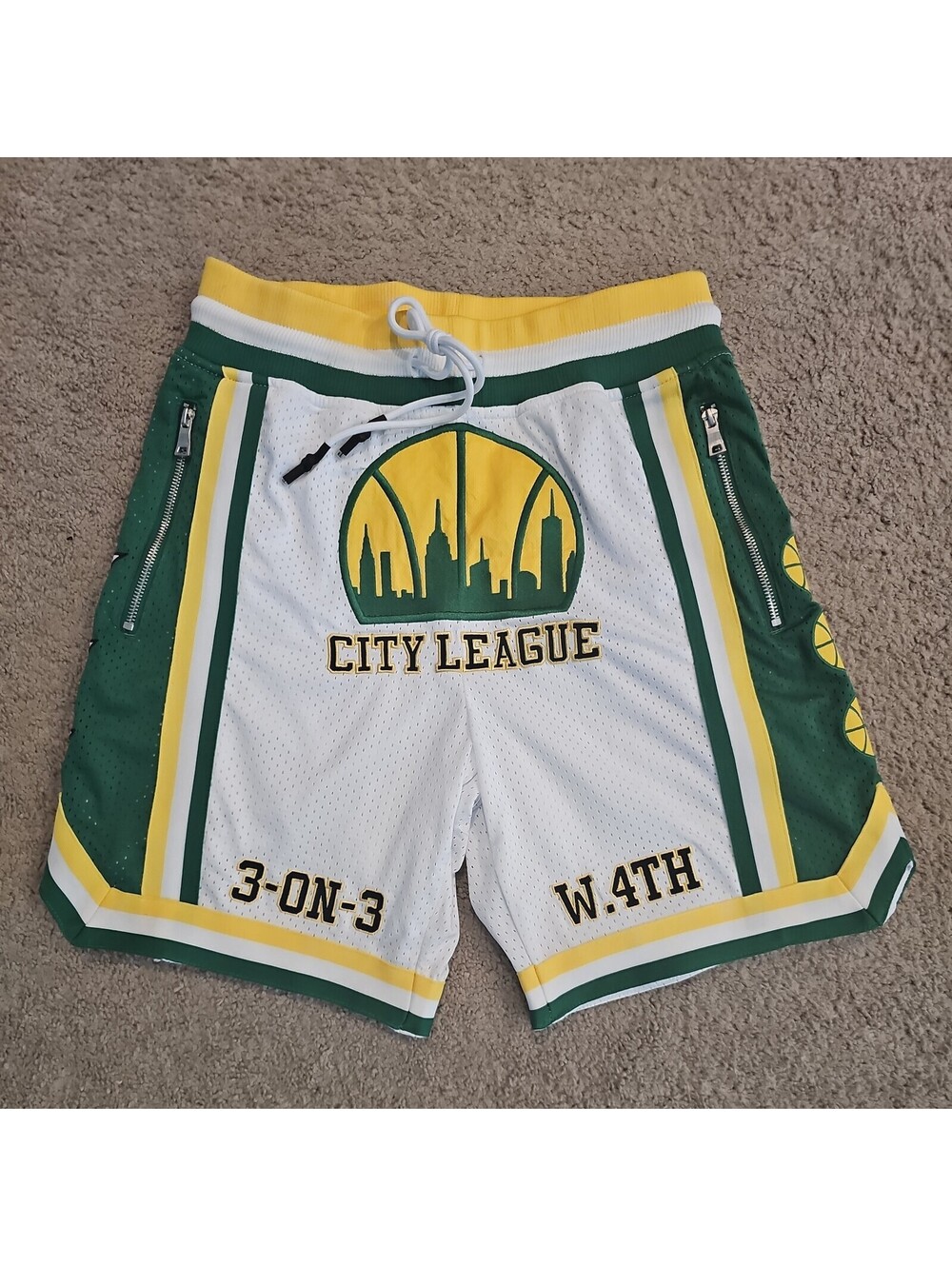 JORDAN CRAIG EMERALD CITY BASKETBALL SHORTS (LEAGUE GREEN)